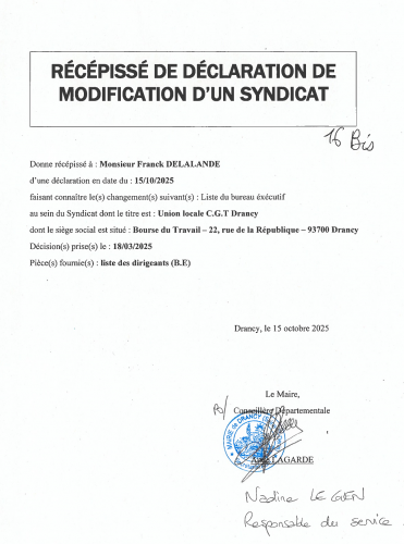 mairie, drancy, validation,syndicat, cgt